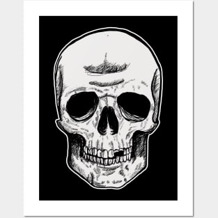 Skeleton Head Original Posters and Art